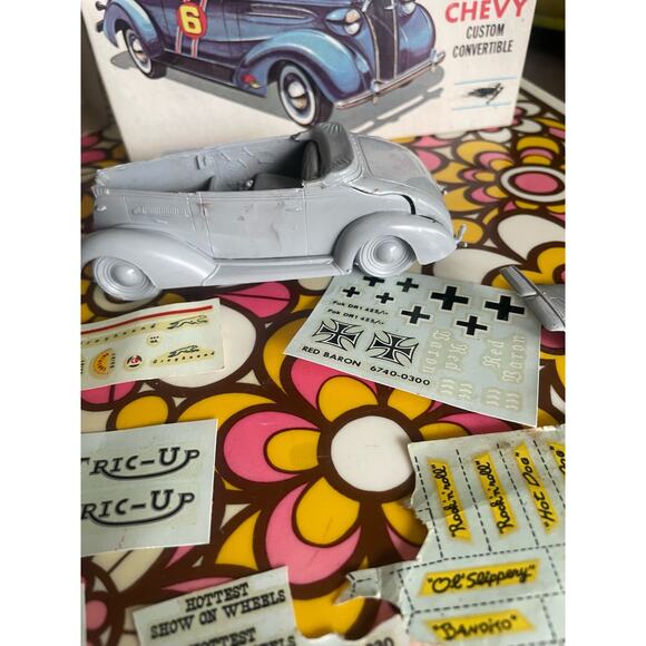 Palmer 1:32 '37 Chevy Custom Convertible Vintage Model Car Kit 252 39 - Picture 12 of 16